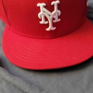 Red Kids Cap with White Logo